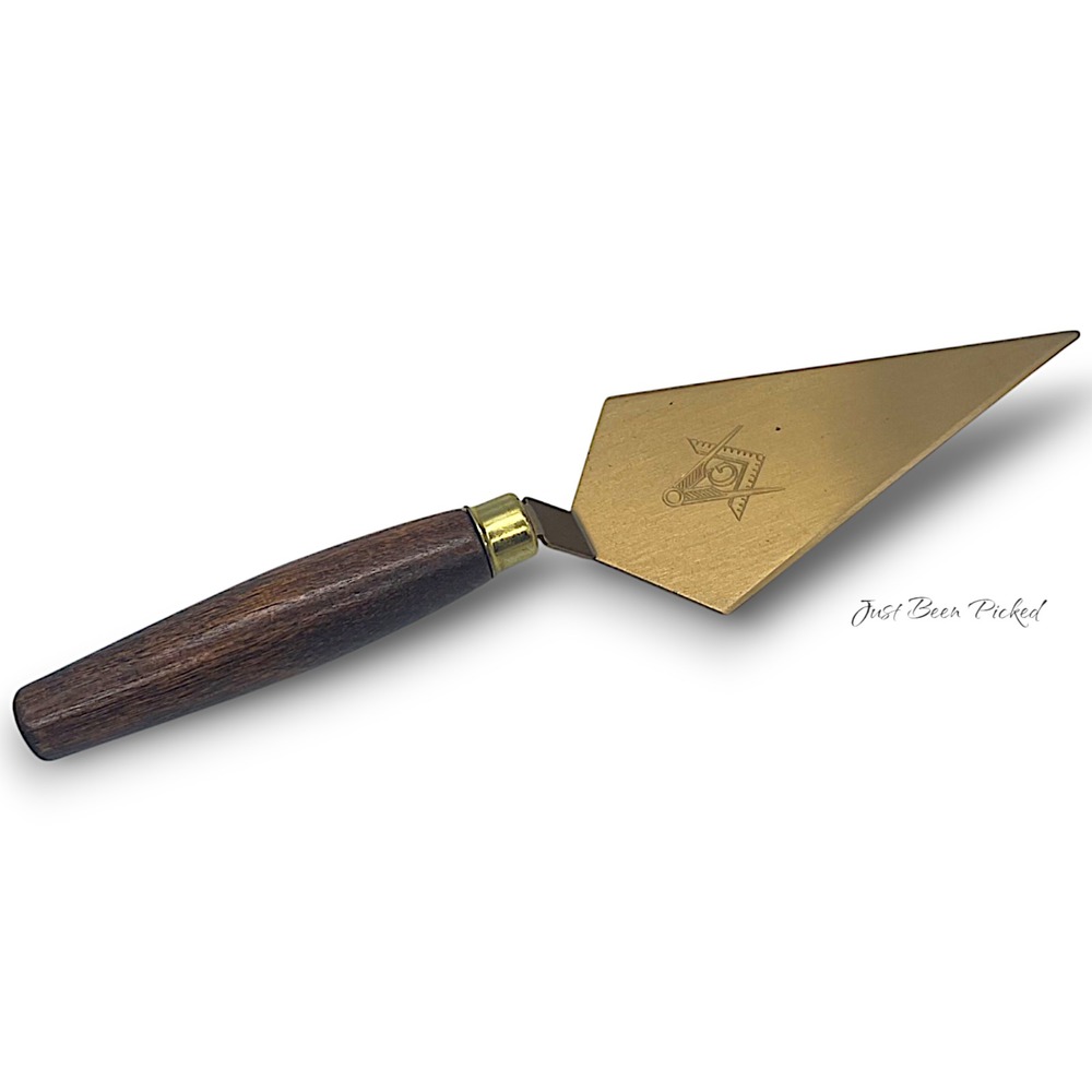 Masonic Mizpah-Haddon Heights Lodge 191 Presentation Trowel Wood Handle 7.5in
